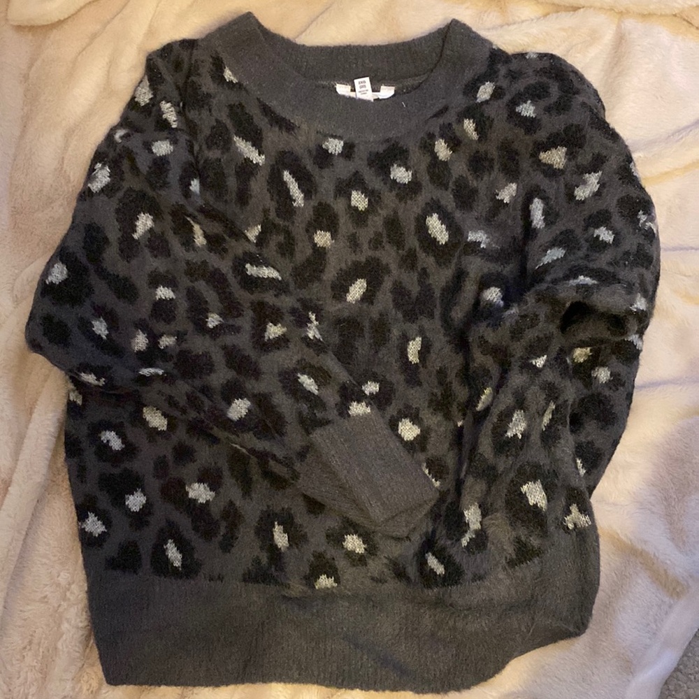 Cheetah print sweater!